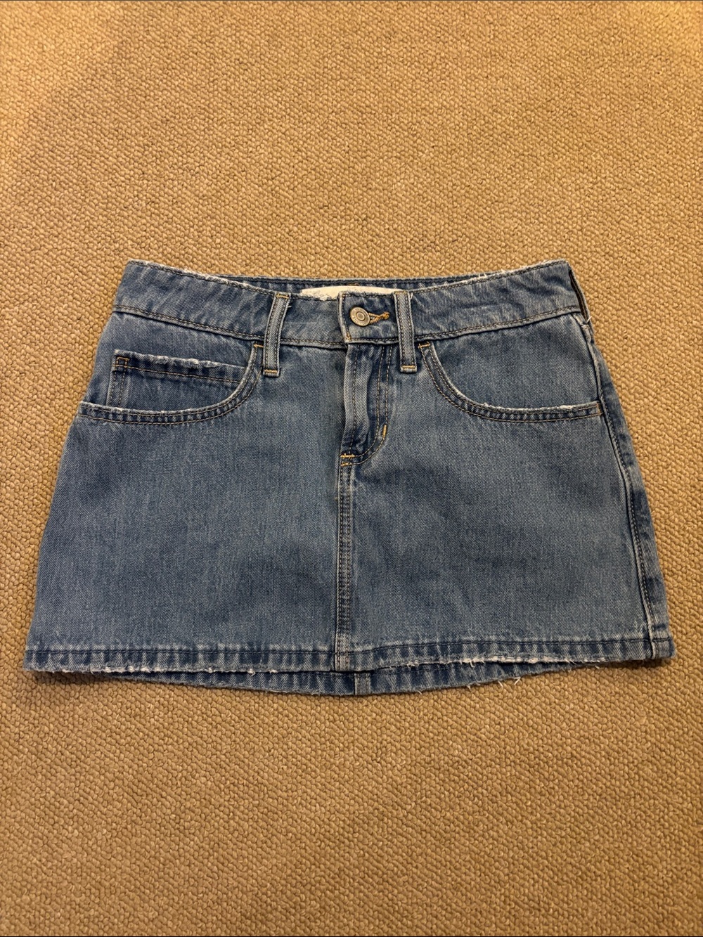 Hollister Blue Denim Mini Skirt